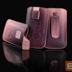 Case universal pocket iLike Universal Leather Pocket Case M Dark Pink