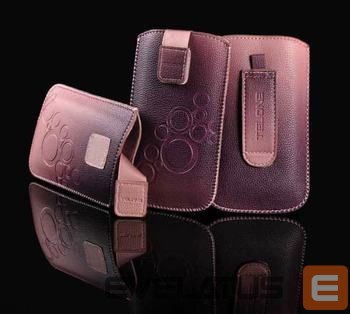 Case universal pocket iLike Universal Leather Pocket Case M Dark Pink