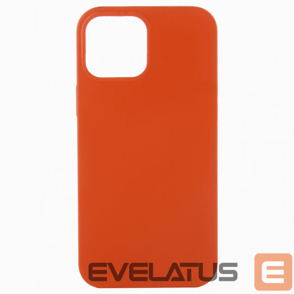 Back panel cover Evelatus Apple iPhone 13 Pro Max Premium Soft Touch Silicone Case Orange