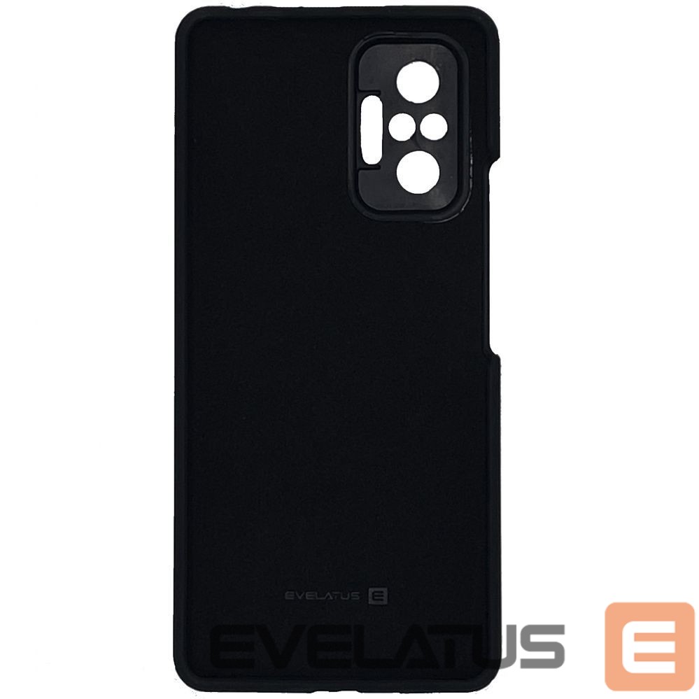 Back panel cover Evelatus Xiaomi Redmi Note 10 Pro Premium Soft Touch Silicone Case Black