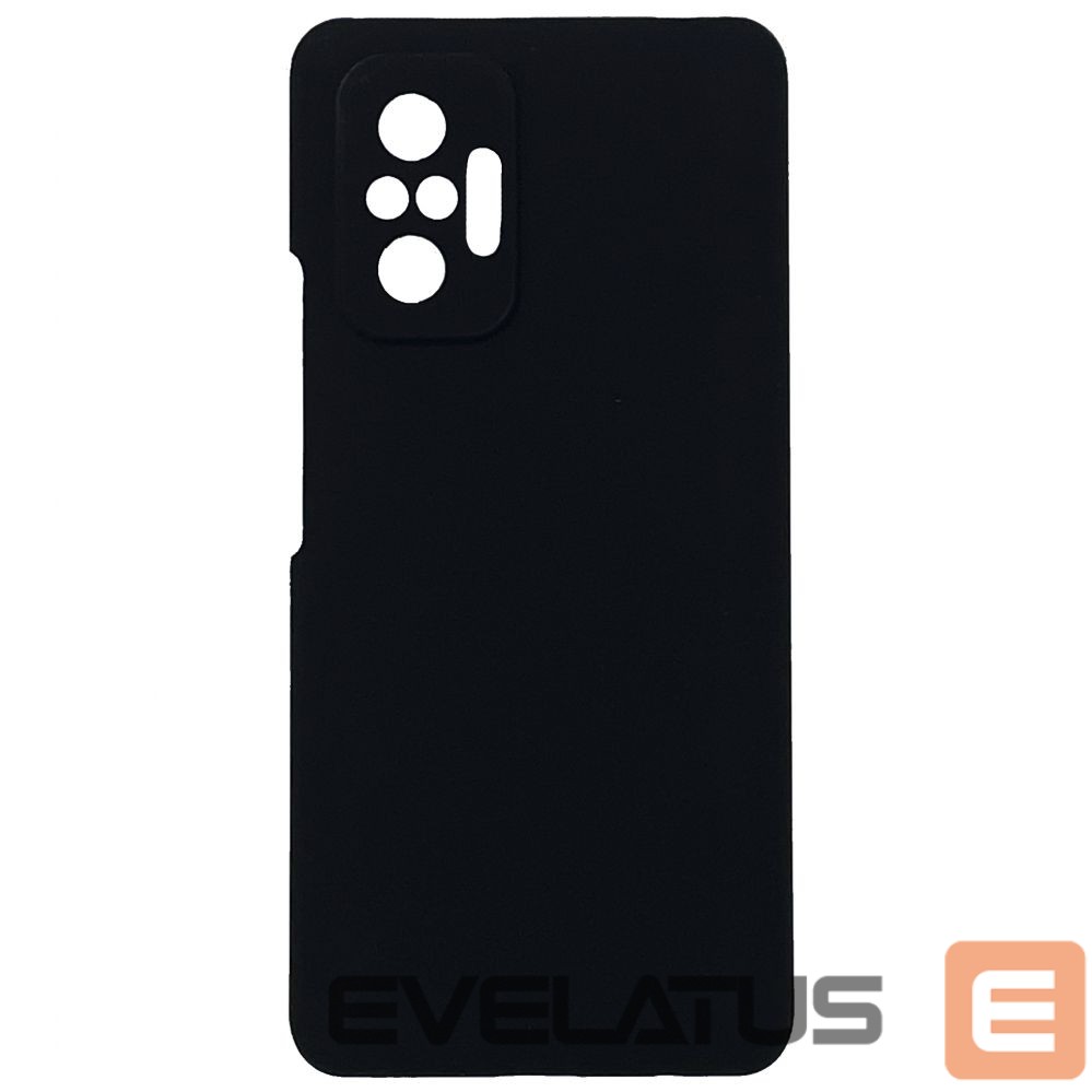 Back panel cover Evelatus Xiaomi Redmi Note 10 Pro Premium Soft Touch Silicone Case Black