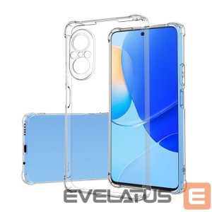 Back panel cover Evelatus Huawei Nova 9 SE Military Shockproof Silicone Case TPU Transparent