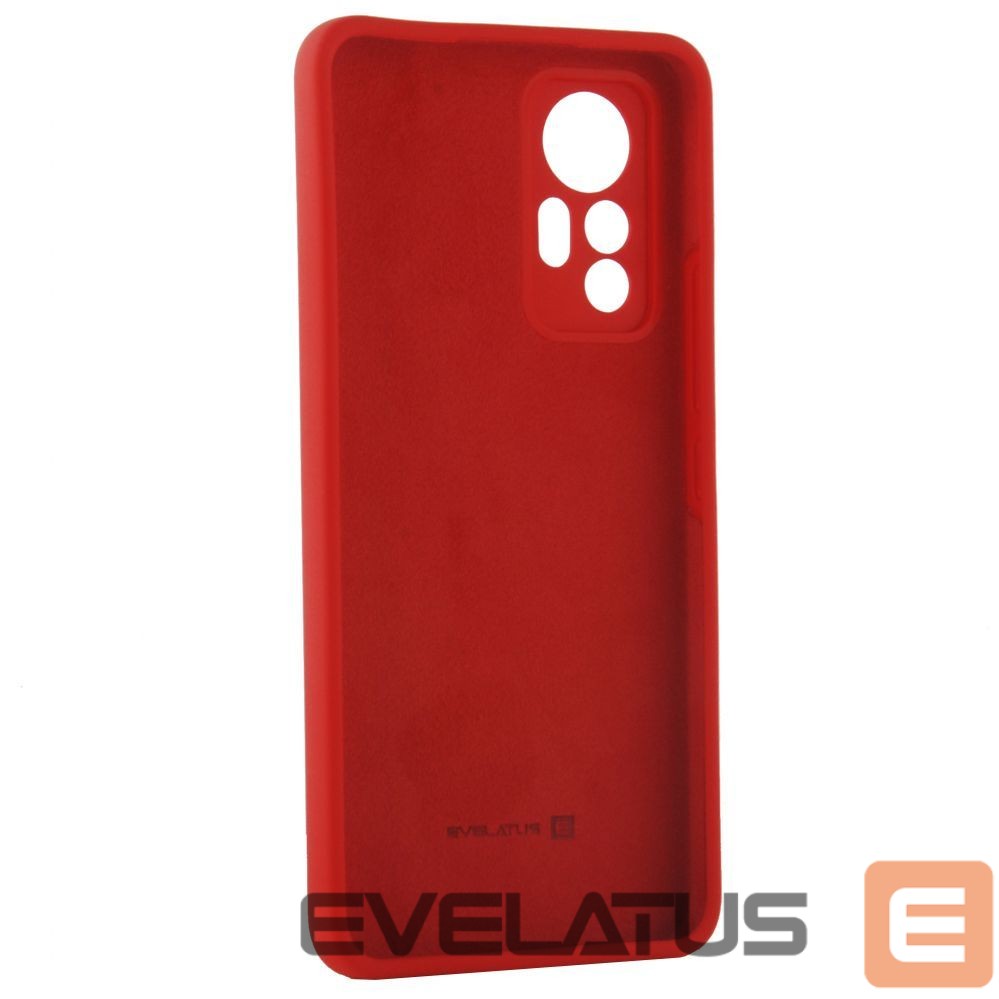 Back panel cover Evelatus Xiaomi 12/12X Nano Silicone Case Soft Touch TPU Red