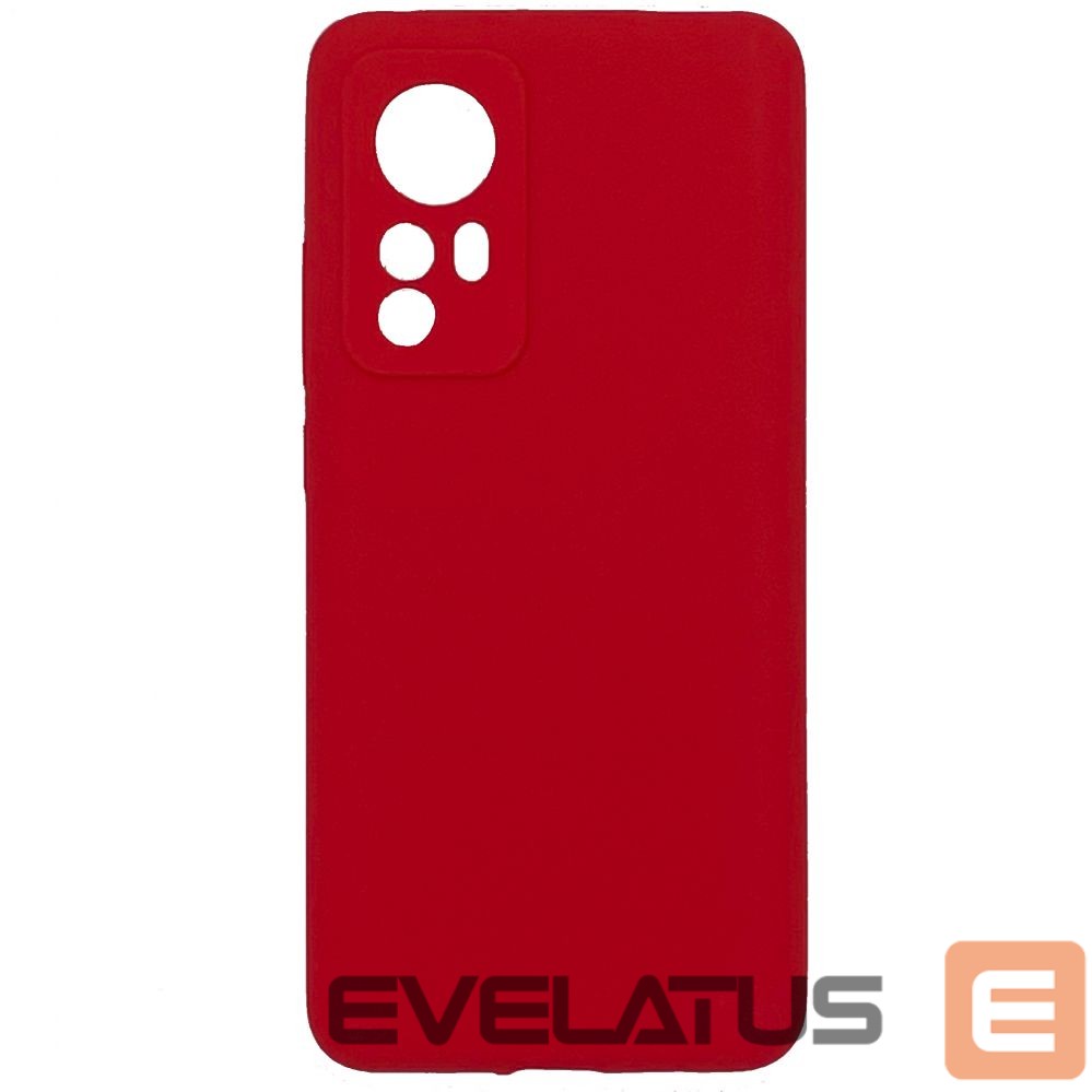 Back panel cover Evelatus Xiaomi 12/12X Nano Silicone Case Soft Touch TPU Red