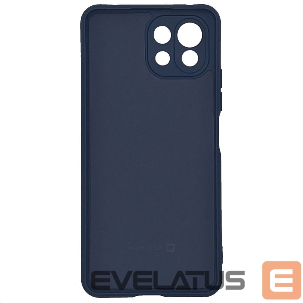Back panel cover Evelatus Xiaomi Mi 11 Lite/11 Lite 5G/11 Lite 5G NE Nano Silicone Case Soft Touch TPU Blue