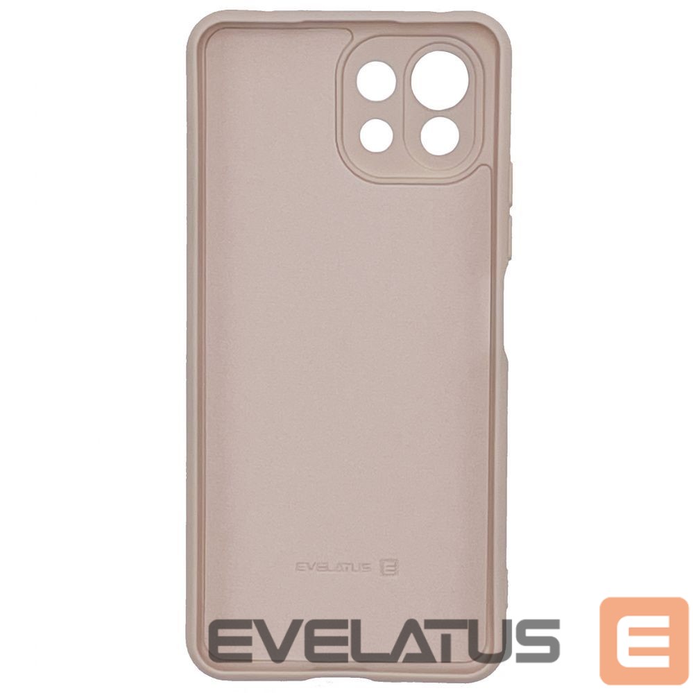 Back panel cover Evelatus Xiaomi Mi 11 Lite/11 Lite 5G/11 Lite 5G NE Nano Silicone Case Soft Touch TPU Beige