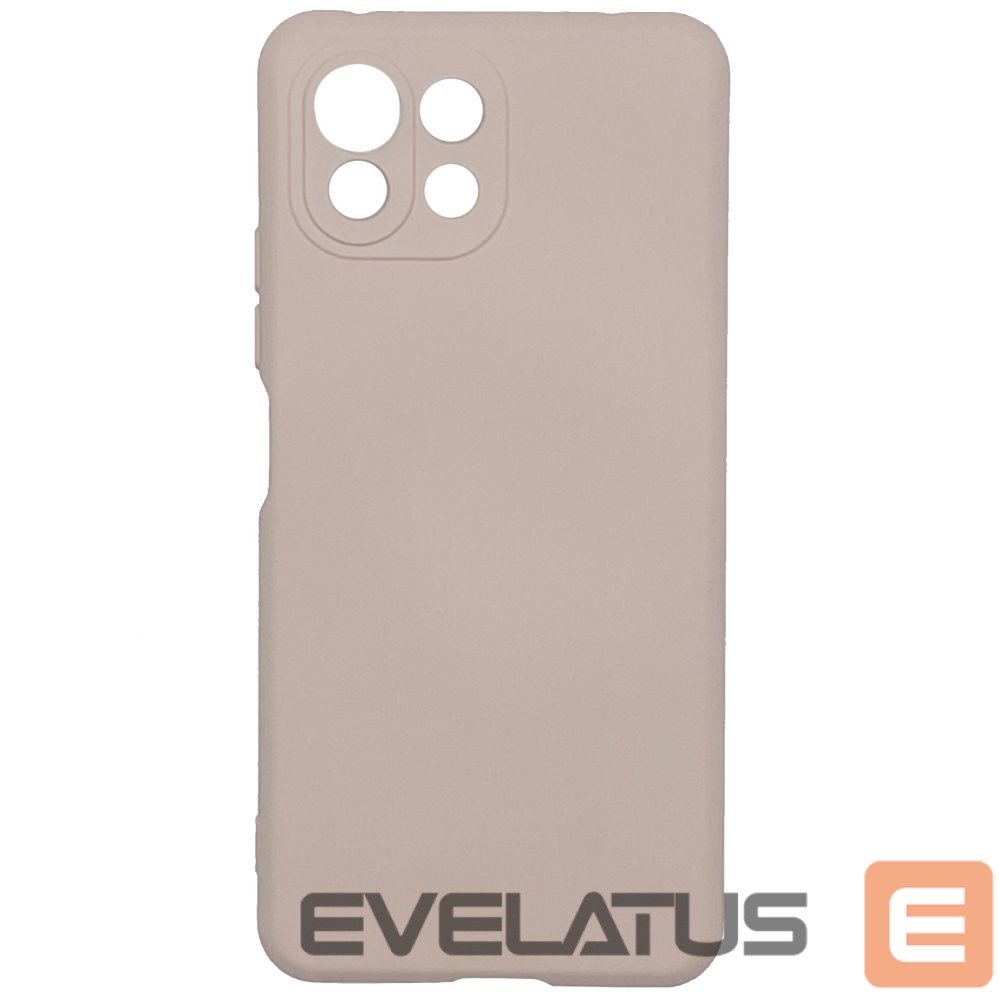 Back panel cover Evelatus Xiaomi Mi 11 Lite/11 Lite 5G/11 Lite 5G NE Nano Silicone Case Soft Touch TPU Beige