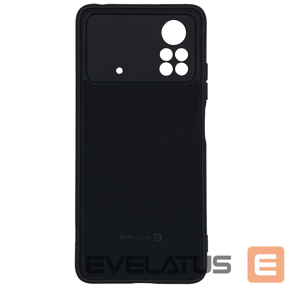 Back panel cover Evelatus Xiaomi Poco M4 Pro Nano Silicone Case Soft Touch TPU Black