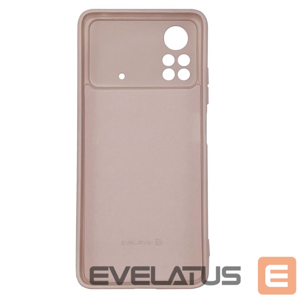 Back panel cover Evelatus Xiaomi Poco M4 Pro Nano Silicone Case Soft Touch TPU Beige