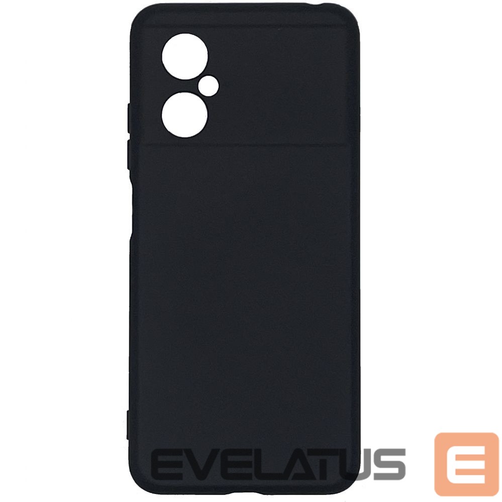 Back panel cover Evelatus Xiaomi Poco M4 5G Nano Silicone Case Soft Touch TPU Black
