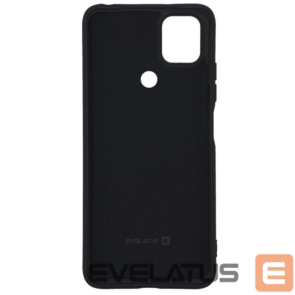 Back panel cover Evelatus Xiaomi Redmi 9C / 10A 4G Nano Silicone Case Soft Touch TPU Black