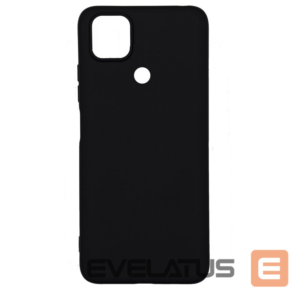 Back panel cover Evelatus Xiaomi Redmi 9C / 10A 4G Nano Silicone Case Soft Touch TPU Black