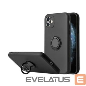 Back panel cover iLike Xiaomi SILICONE RING DO XIAOMI REDMI 9C / 10A Black