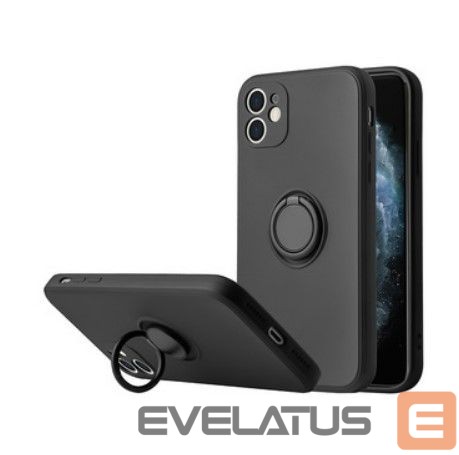 Back panel cover iLike Xiaomi SILICONE RING DO XIAOMI REDMI 9C / 10A Black