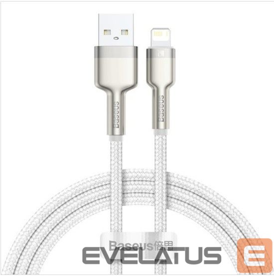 Cable Baseus Cable Cafule Metal USB - Lightning 1,0 m 2,4A White