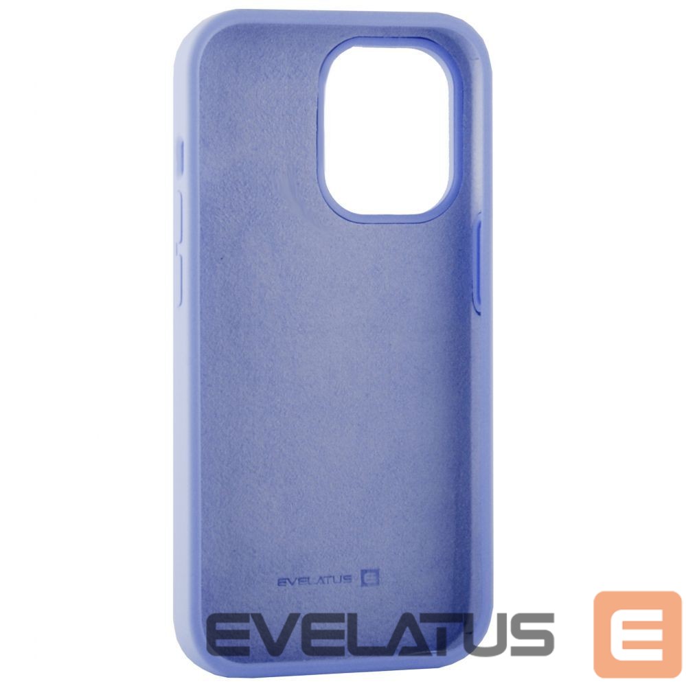 Back panel cover Evelatus Apple iPhone 14 6.1 Premium Soft Touch Silicone Case Light Purple