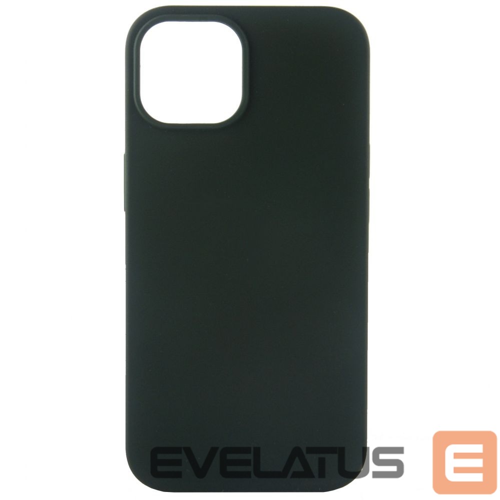 Back panel cover Evelatus Apple iPhone 14 6.1 Premium Soft Touch Silicone Case Dark Green