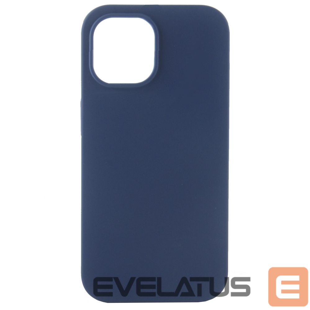 Back panel cover Evelatus Apple iPhone 14 6.1 Premium Soft Touch Silicone Case Deep Navy