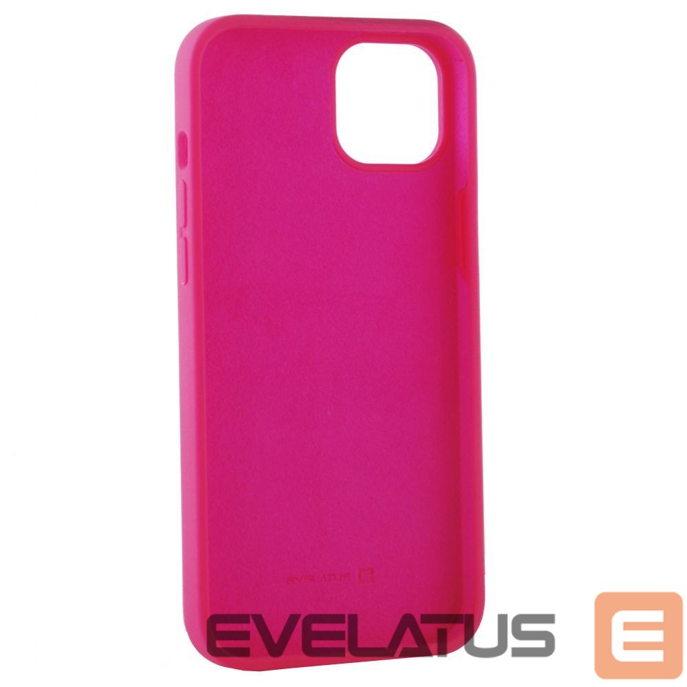 Back panel cover Evelatus Apple iPhone 14 6.1 Premium Soft Touch Silicone Case Rosy Red