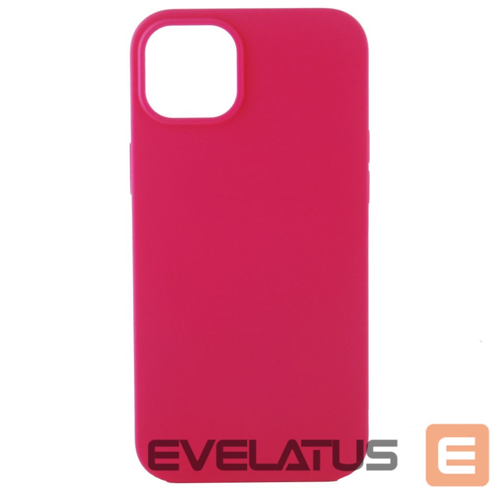 Back panel cover Evelatus Apple iPhone 14 6.1 Premium Soft Touch Silicone Case Rosy Red