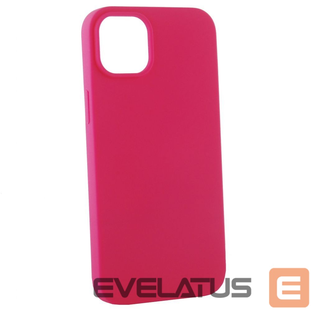 Back panel cover Evelatus Apple iPhone 14 6.1 Premium Soft Touch Silicone Case Rosy Red