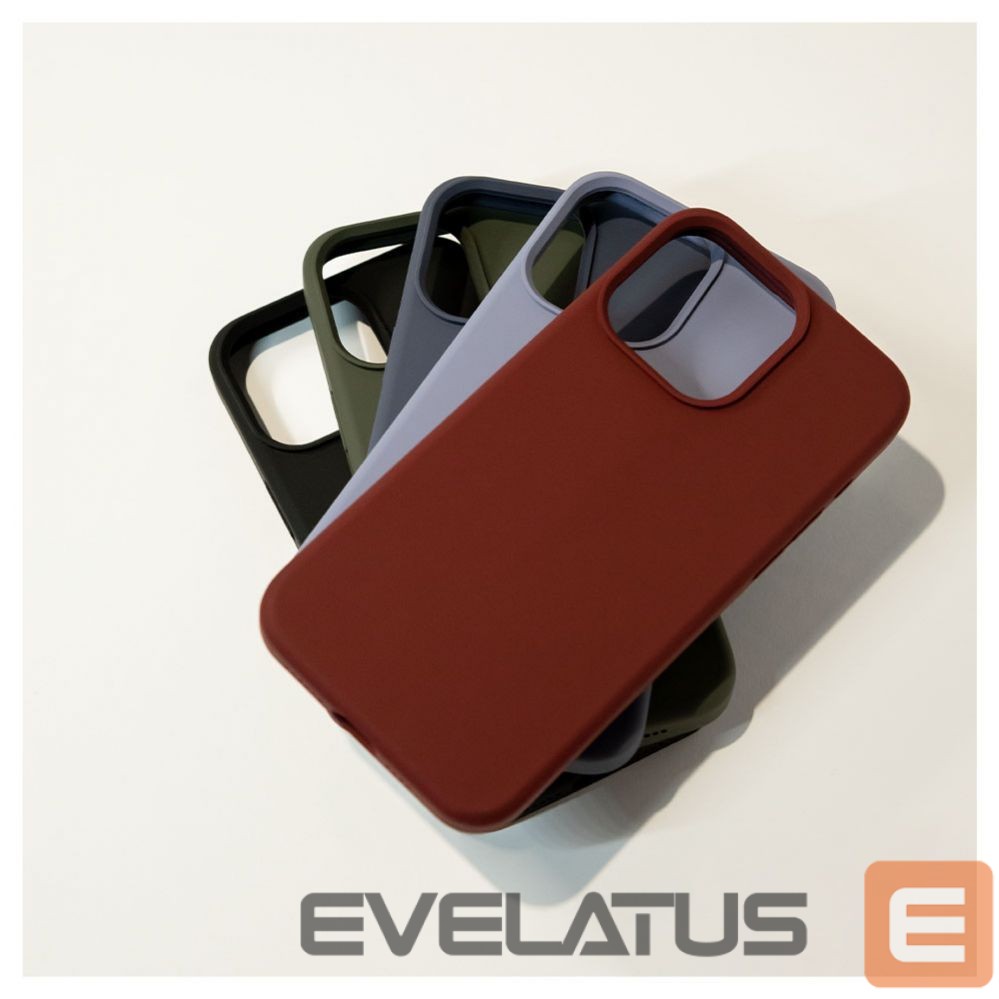 Back panel cover Evelatus Apple iPhone 14 Plus 6.7 Premium Soft Touch Silicone Case Black