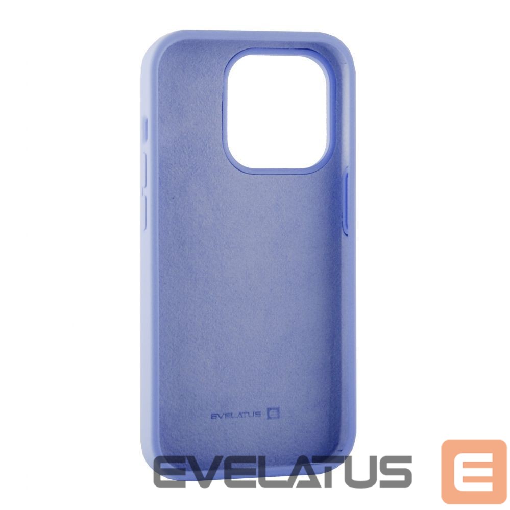 Back panel cover Evelatus Apple iPhone 14 Plus 6.7 Premium Soft Touch Silicone Case Light Purple