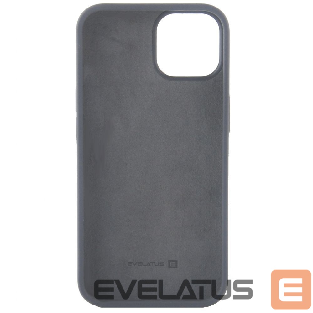 Back panel cover Evelatus Apple iPhone 14 Plus 6.7 Premium Soft Touch Silicone Case Charcoal