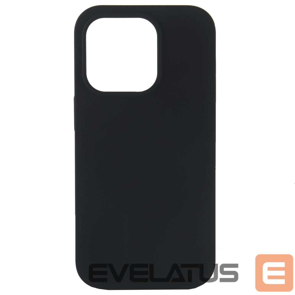 Back panel cover Evelatus Apple iPhone 14 Pro 6.1 Premium Soft Touch Silicone Case Black