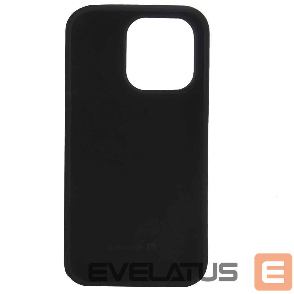 Back panel cover Evelatus Apple iPhone 14 Pro 6.1 Premium Soft Touch Silicone Case Black