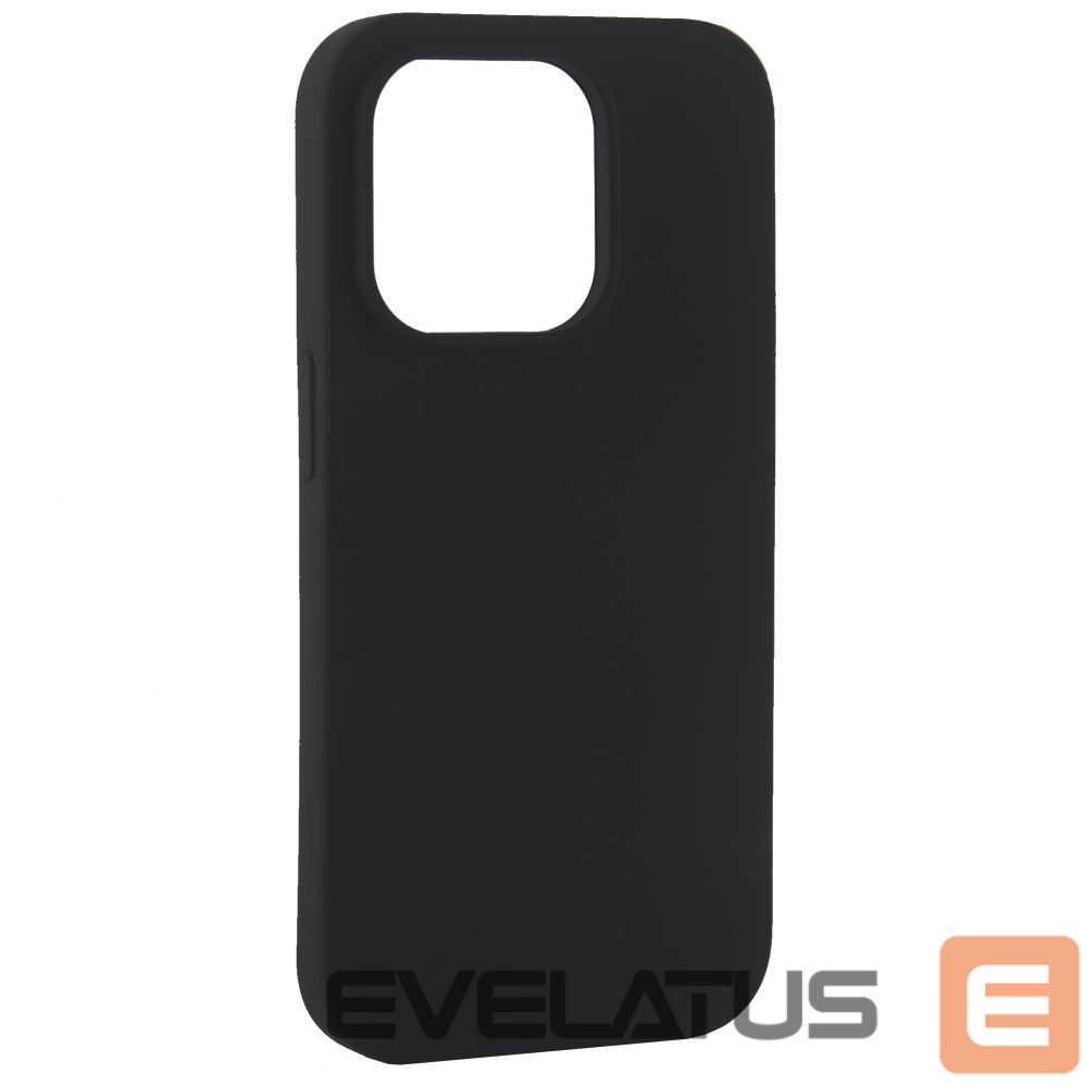 Back panel cover Evelatus Apple iPhone 14 Pro 6.1 Premium Soft Touch Silicone Case Black