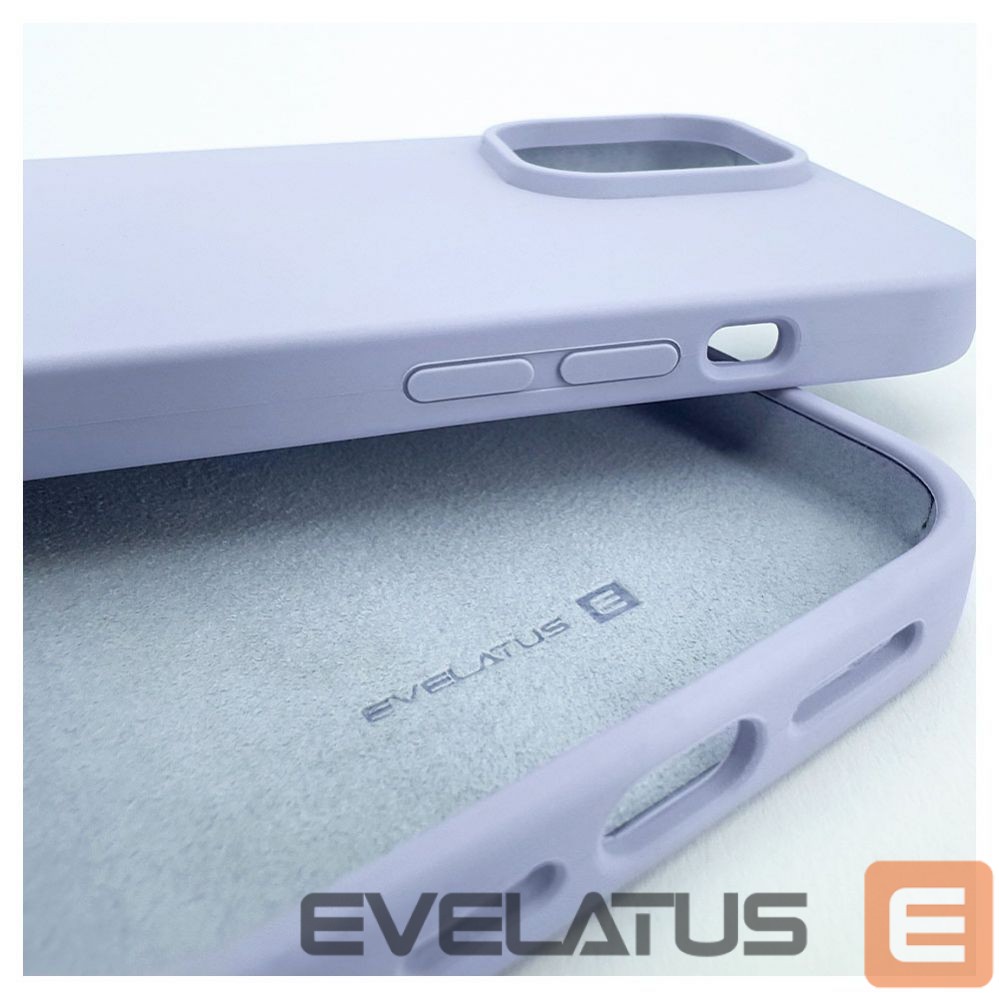 Back panel cover Evelatus Apple iPhone 14 Pro Max 6.7 Premium Soft Touch Silicone Case Lilac