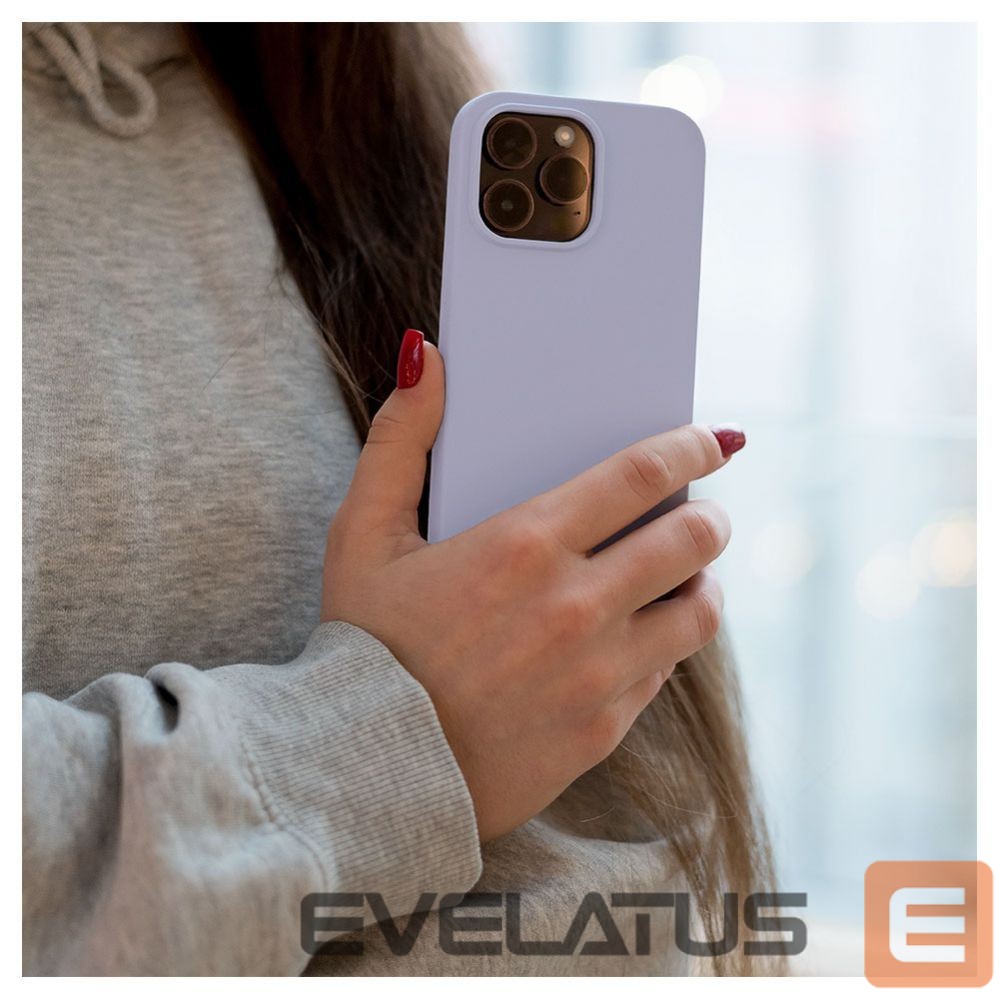 Back panel cover Evelatus Apple iPhone 14 Pro Max 6.7 Premium Soft Touch Silicone Case Lilac