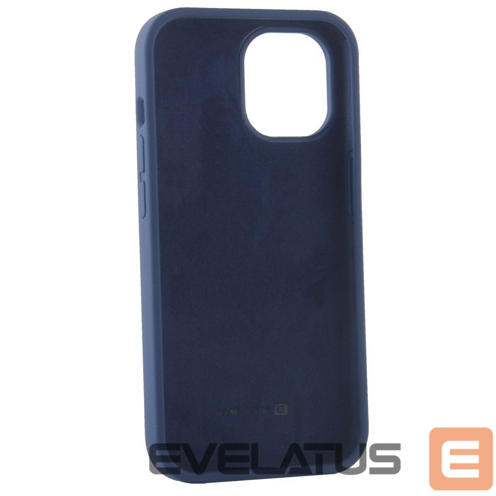 Back panel cover Evelatus Apple iPhone 14 Pro Max 6.7 Premium Soft Touch Silicone Case Deep Navy