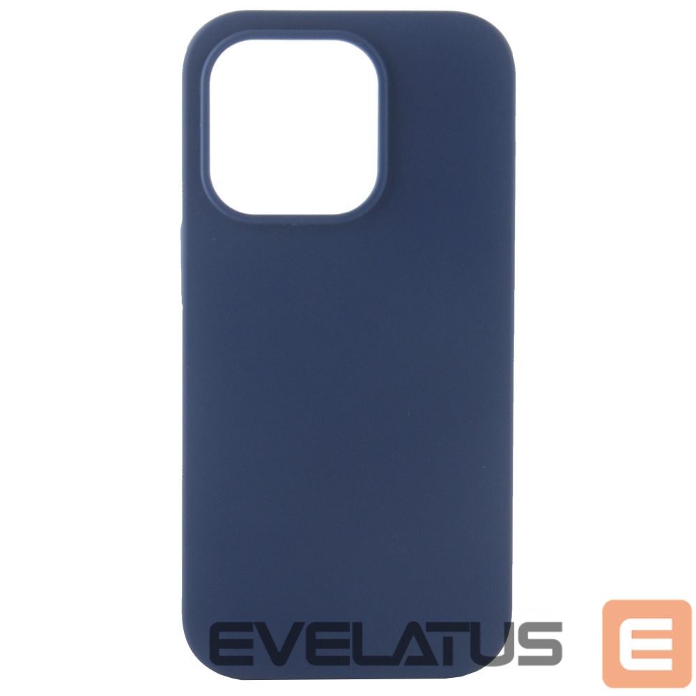 Back panel cover Evelatus Apple iPhone 14 Pro Max 6.7 Premium Soft Touch Silicone Case Deep Navy