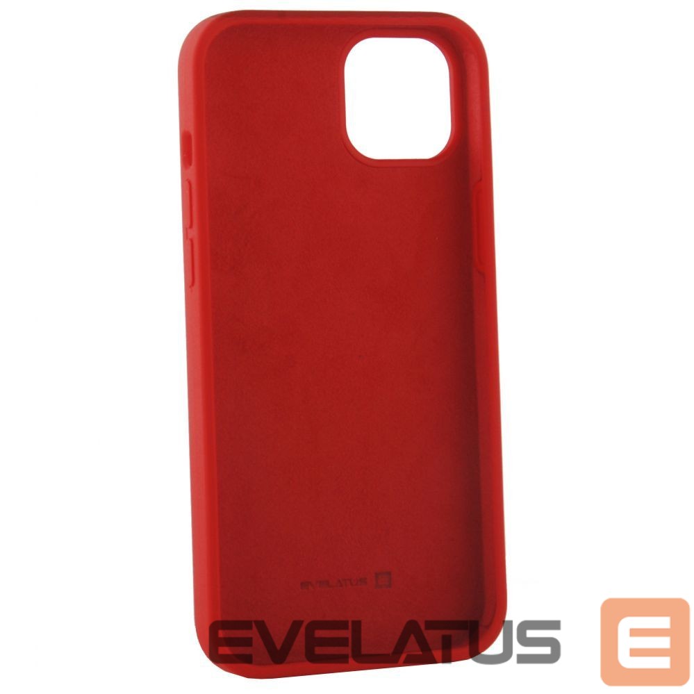 Back panel cover Evelatus Apple iPhone 14 Pro Max 6.7 Premium Soft Touch Silicone Case Red