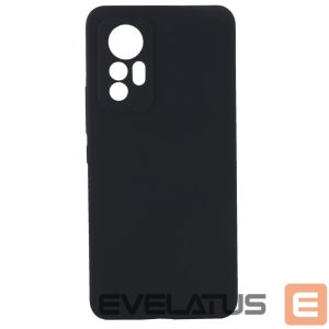 Back panel cover Evelatus Xiaomi 12 Lite Premium Soft Touch Silicone Case Black