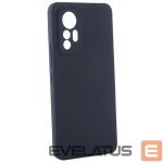 Back panel cover Evelatus Xiaomi 12 Lite Premium Soft Touch Silicone Case Midnight Blue