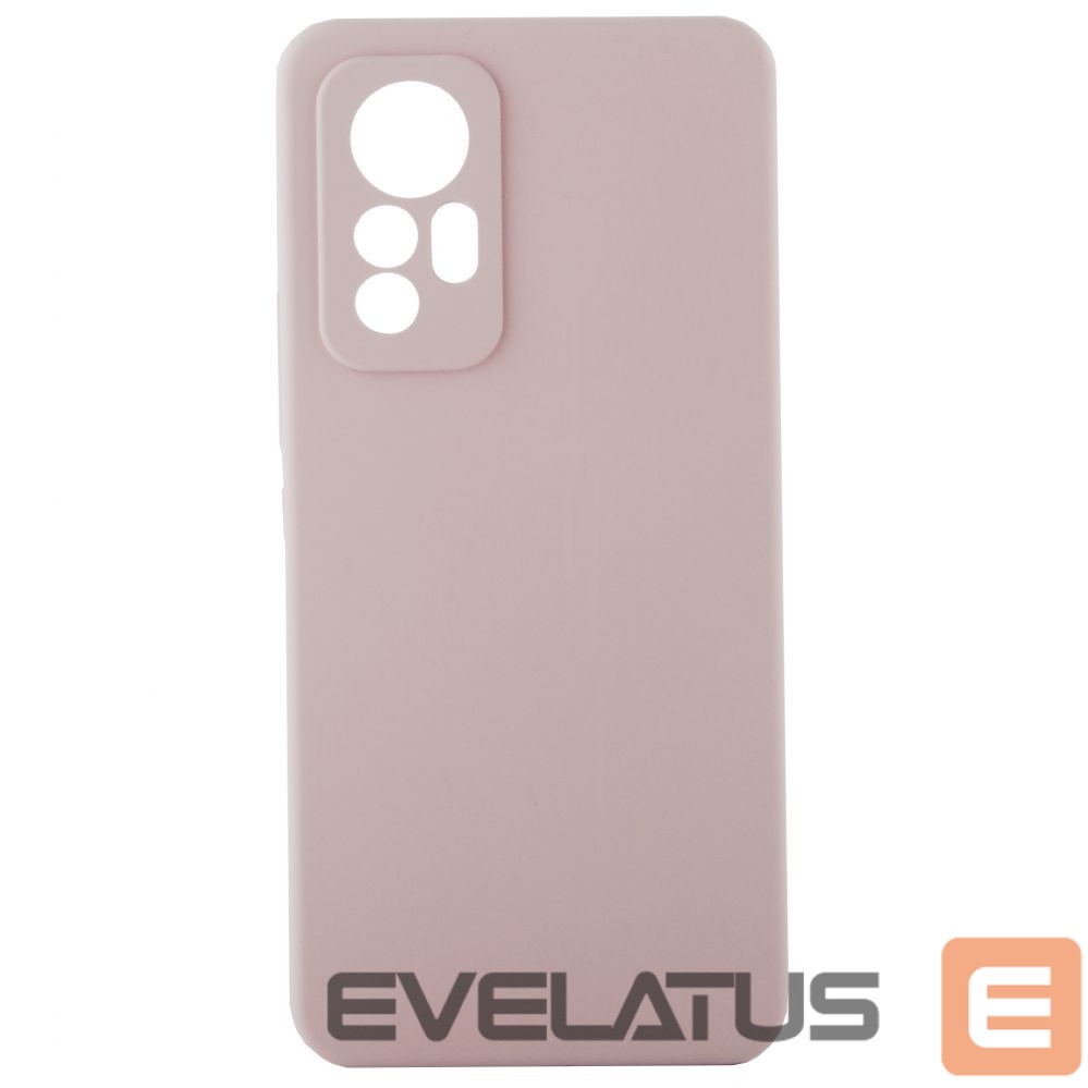 Back panel cover Evelatus Xiaomi 12 Lite Premium Soft Touch Silicone Case SandPink