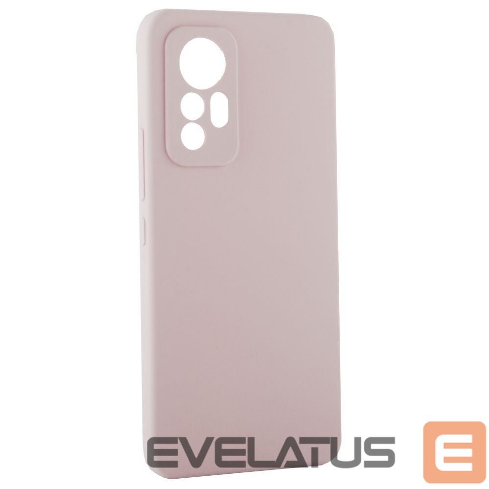 Back panel cover Evelatus Xiaomi 12 Lite Premium Soft Touch Silicone Case SandPink
