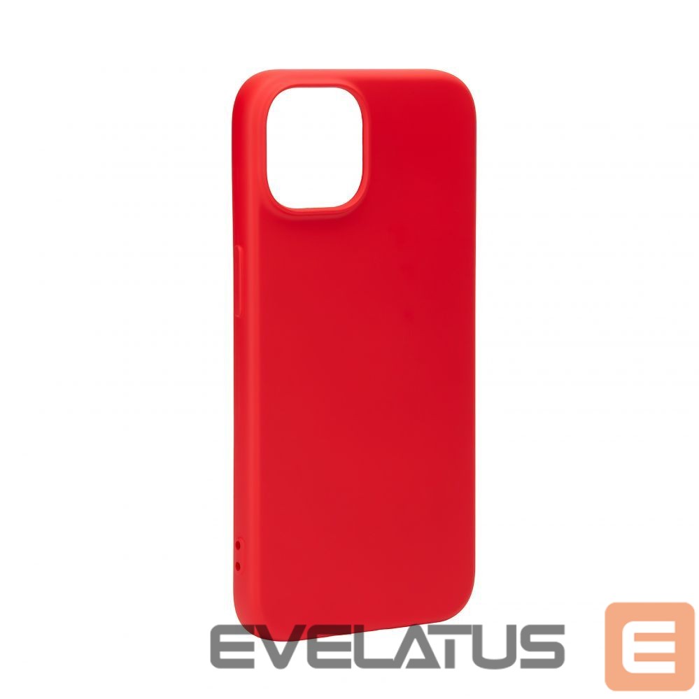 Back panel cover Evelatus Apple iPhone 14 6.1 Nano Silicone Case Soft Touch TPU Red