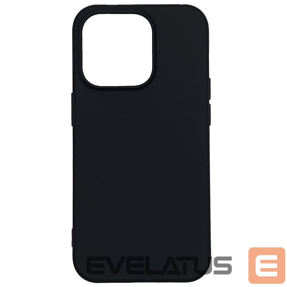 Back panel cover Evelatus Apple iPhone 14 Pro 6.1 Nano Silicone Case Soft Touch TPU Black