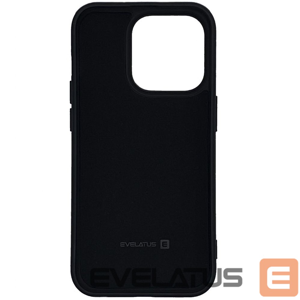 Back panel cover Evelatus Apple iPhone 14 Pro 6.1 Nano Silicone Case Soft Touch TPU Black