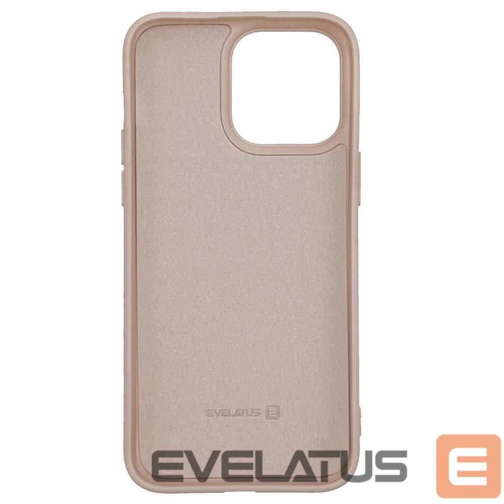 Back panel cover Evelatus Apple iPhone 14 Pro 6.1 Nano Silicone Case Soft Touch TPU Beige