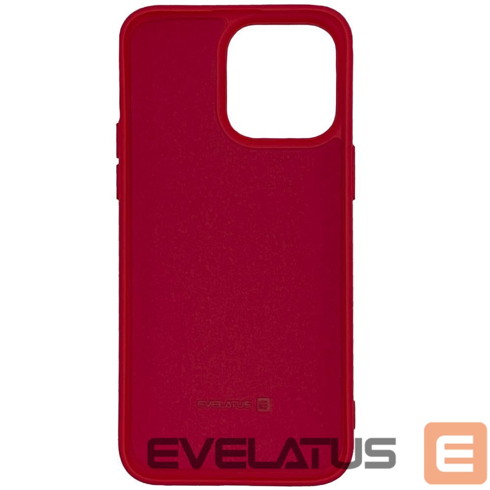 Back panel cover Evelatus Apple iPhone 14 Pro Max 6.7 Nano Silicone Case Soft Touch TPU Red