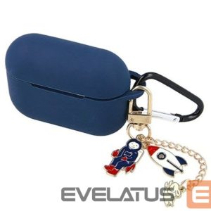 Headphone case iLike Apple Case for Airpods 3 dark blue with pendant Blue