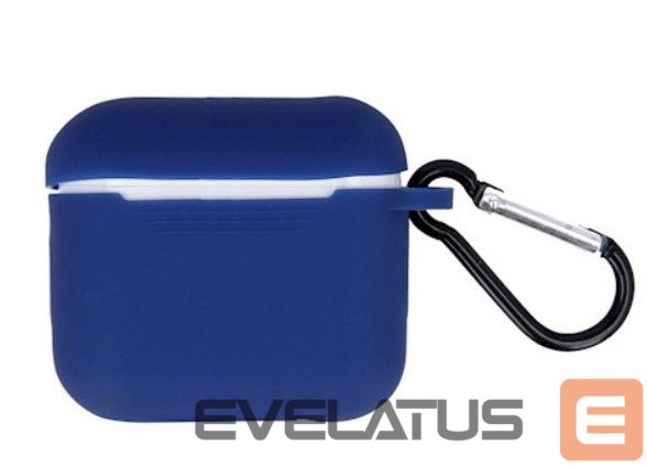 Headphone case iLike Apple Case for Airpods 3 with hook Blue