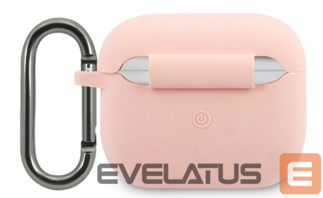 Headphone case Lacoste Apple Airpods 3 Liquid Silicone Glossy Printing Logo Case Pink