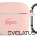 Headphone case Lacoste Apple Airpods 3 Liquid Silicone Glossy Printing Logo Case Pink