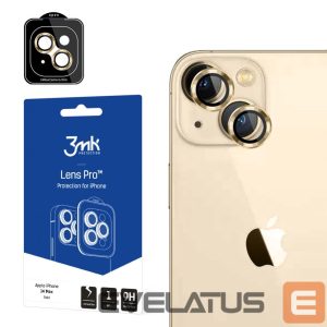 Protective glass 3MK  iPhone 14 Max - Lens Protection Pro Gold 